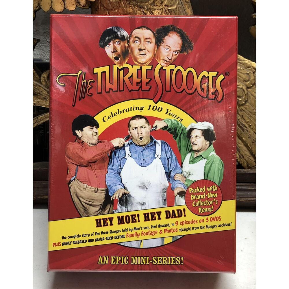 The Three Stooges: Hey Moe! Hey Dad! Volumes 1, 2 and 3 (DVD). Sealed